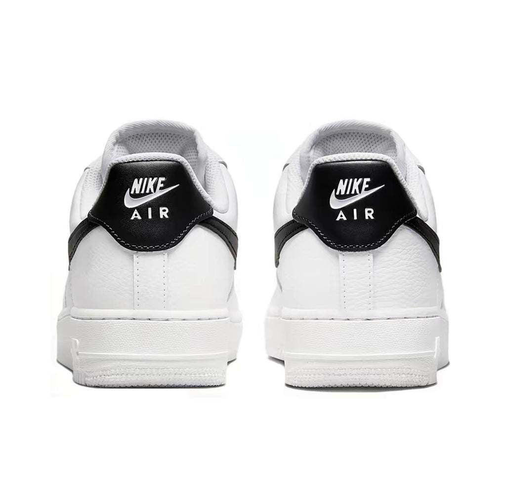 Nike Air Force 1 White Black Swoosh Sneakers