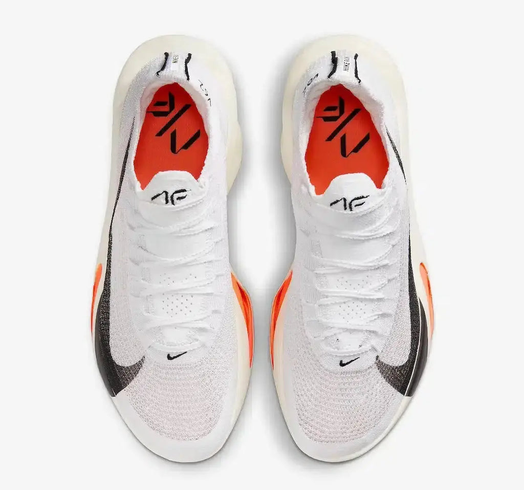 Nike Air Zoom Alphafly Next 3 White Black Phantom Total Orange Running Sneakers