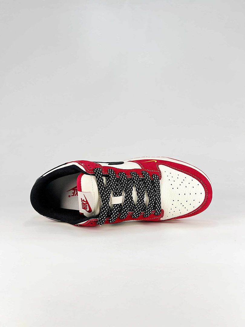 Nike Dunk Low CS1688-138 Red White Black Kobe Graphic Sneakers