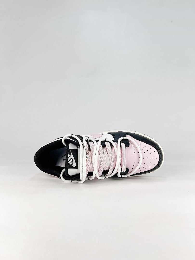 Nike Dunk SB Low CW1590-100 Graphic Detail Sneakers Black White Pink