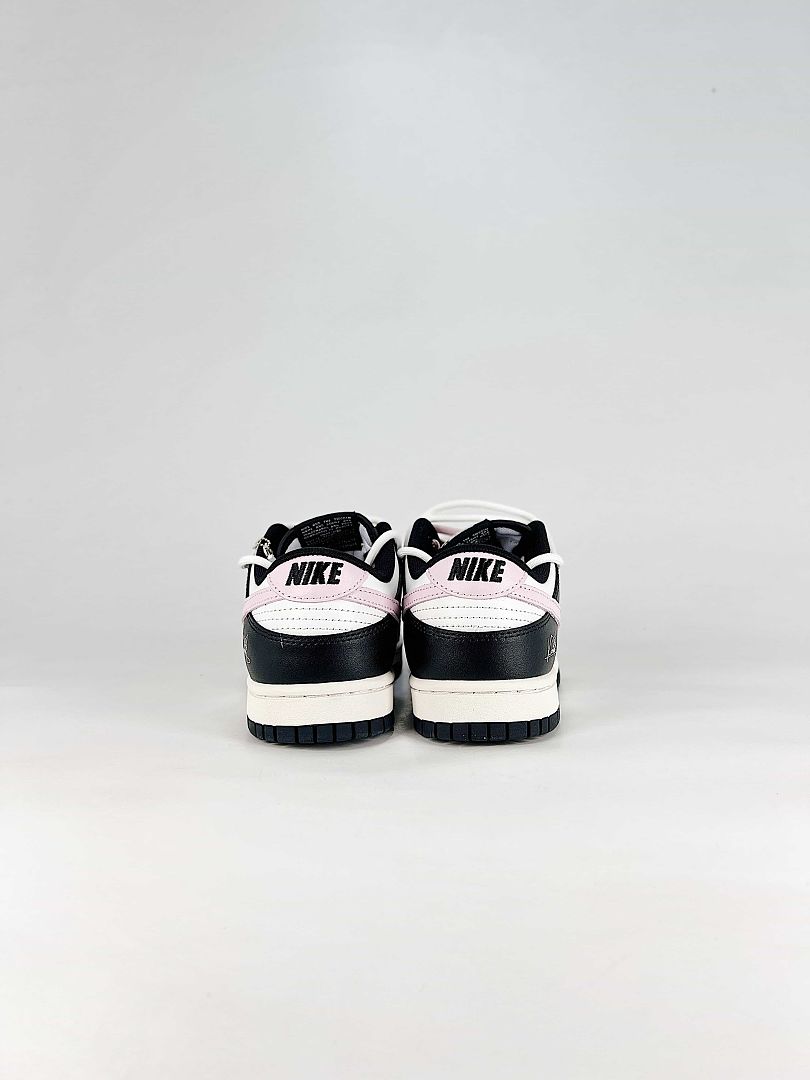 Nike Dunk SB Low CW1590-100 Graphic Detail Sneakers Black White Pink
