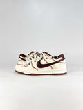 Nike Dunk Low Sail Brown Red Contrast Sneakers