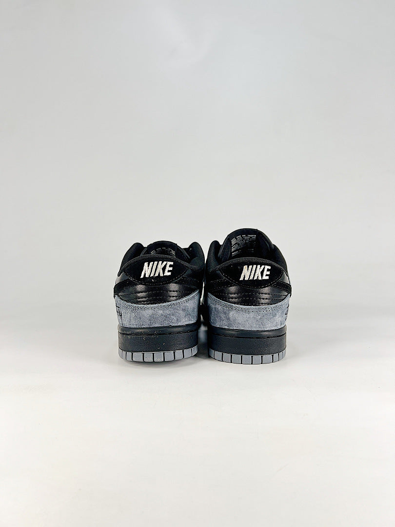 Nike Dunk SB Low DS6608-027 Stussy Graphic Detail Sneakers Gray Black