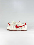 Nike x Louis Vuitton Dunk SB Low HF0391-001 Graphic Detail Sneakers White Red Gray