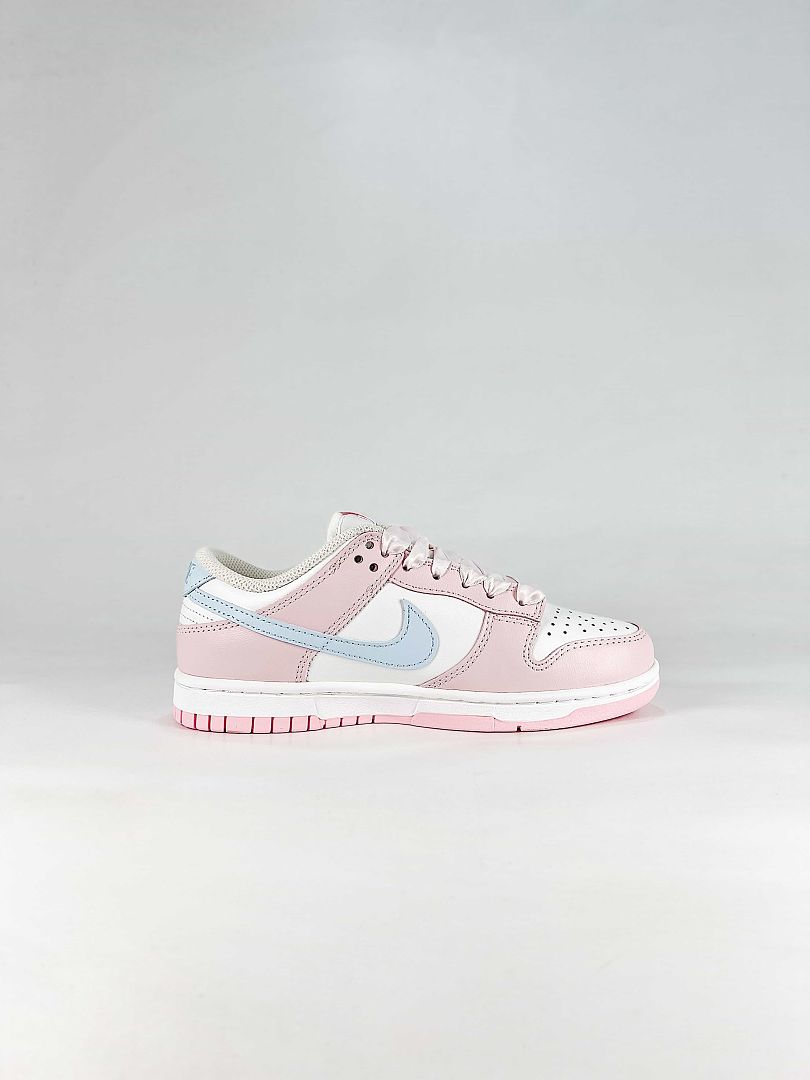 Nike Dunk SB Low IB3484-001 Pastel Swoosh Sneakers White Pink Blue