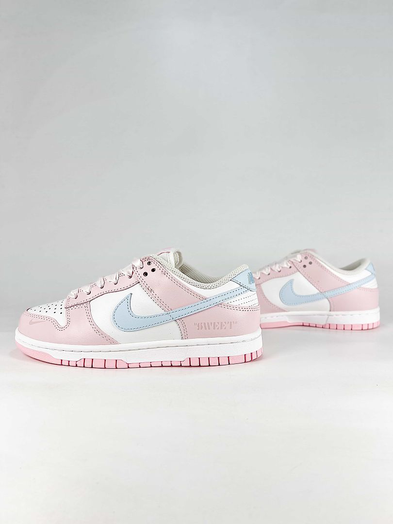 Nike Dunk SB Low IB3484-001 Pastel Swoosh Sneakers White Pink Blue