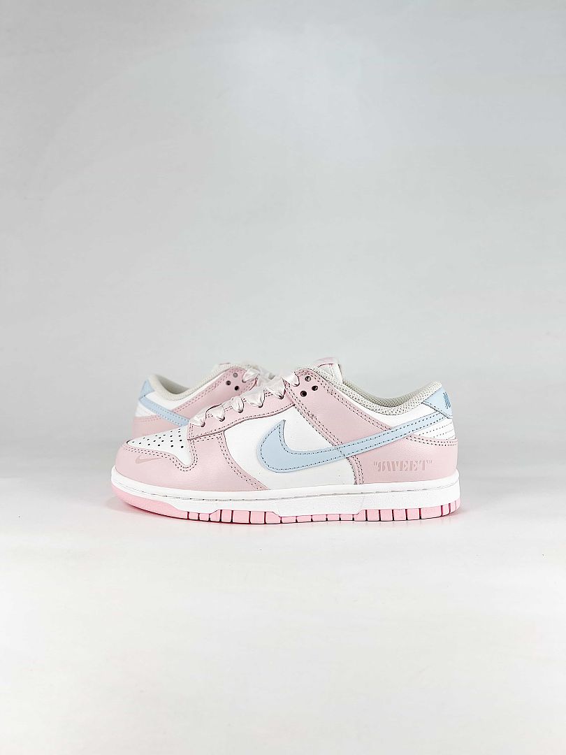 Nike Dunk SB Low IB3484-001 Pastel Swoosh Sneakers White Pink Blue