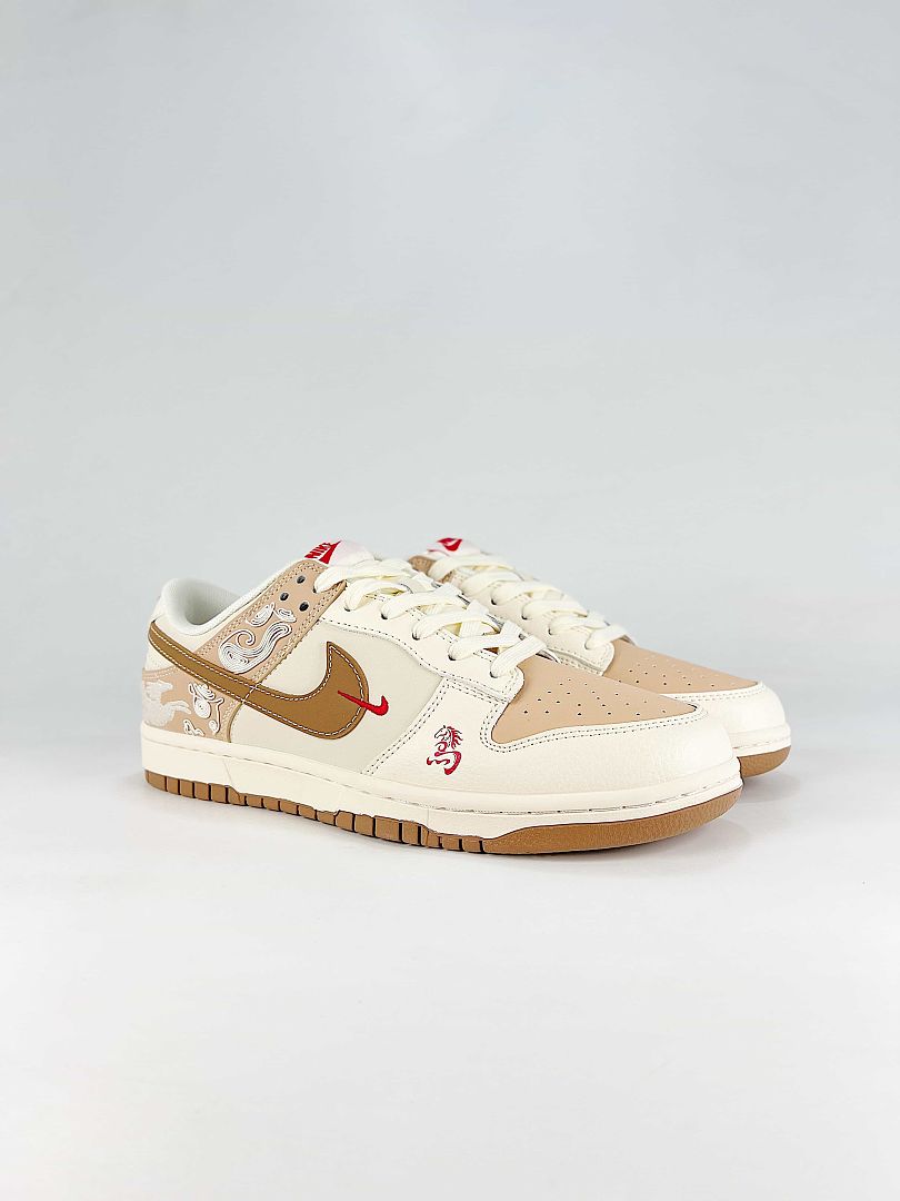 Nike SB Dunk Low SD6868-136 White Low Top Skate Sneakers