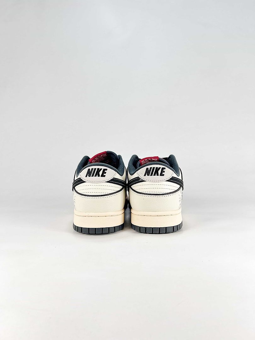 Crenshaw Skate Club x Nike SB Dunk Low White Red Black Graphic Skate Sneakers
