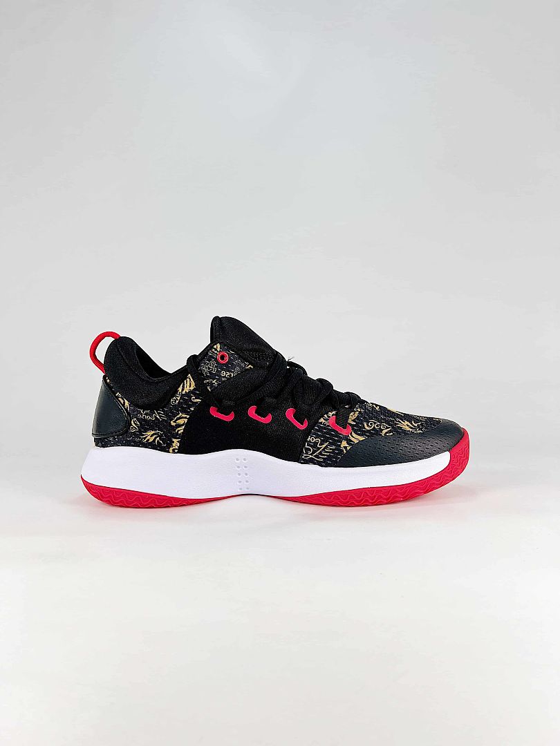 Nike Hyperdunk X Low EP AR0465-010 Black Gold Red Basketball Sneakers