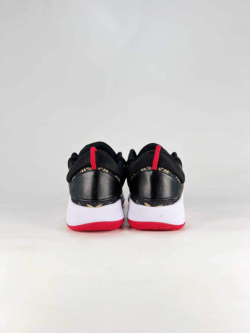 Nike Hyperdunk X Low EP AR0465-010 Black Gold Red Basketball Sneakers