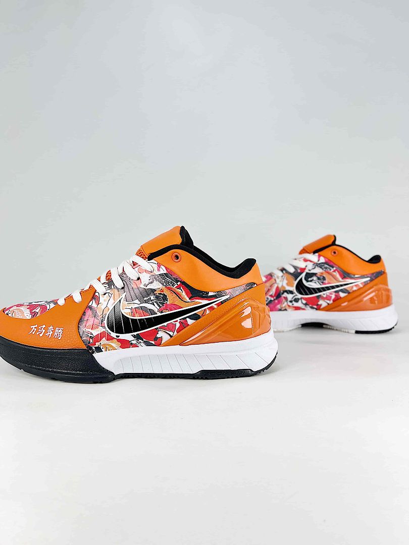 Nike Kobe 4 Protro IH0587-002 Orange Black White Basketball Sneakers