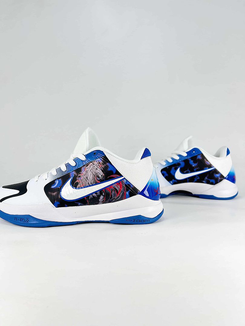 Nike Zoom Kobe 8 Protro CD4991-871 White Black Blue Basketball Sneakers