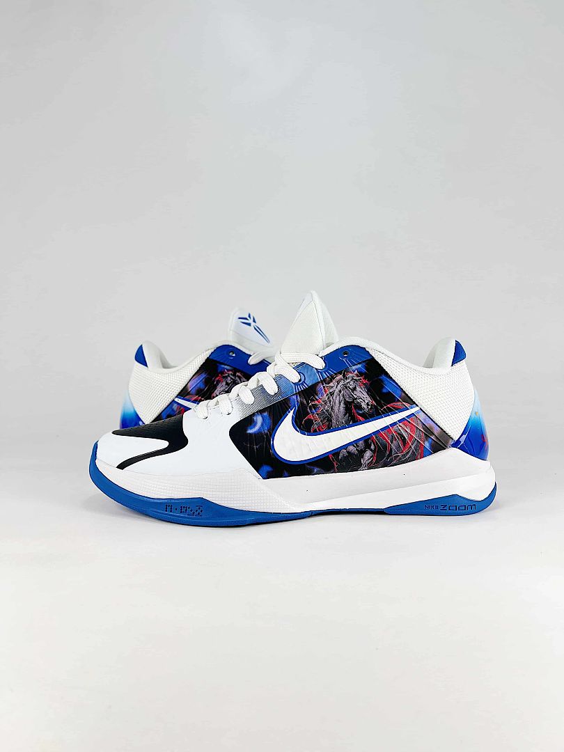 Nike Zoom Kobe 8 Protro CD4991-871 White Black Blue Basketball Sneakers