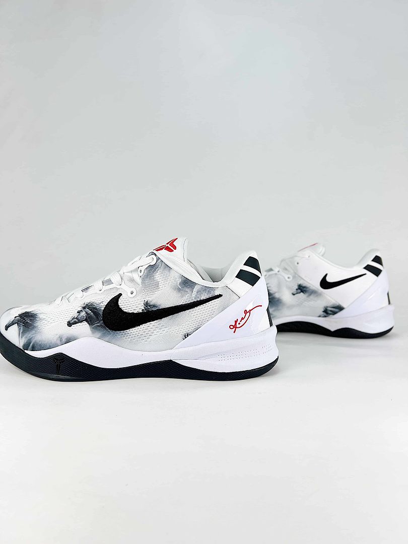 Nike Zoom Kobe 8 Protro HF2793-006 White Black Grey Basketball Sneakers