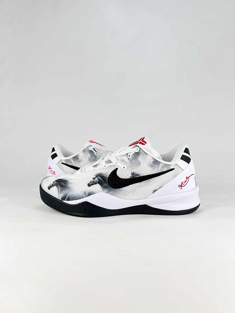 Nike Zoom Kobe 8 Protro HF2793-006 White Black Grey Basketball Sneakers