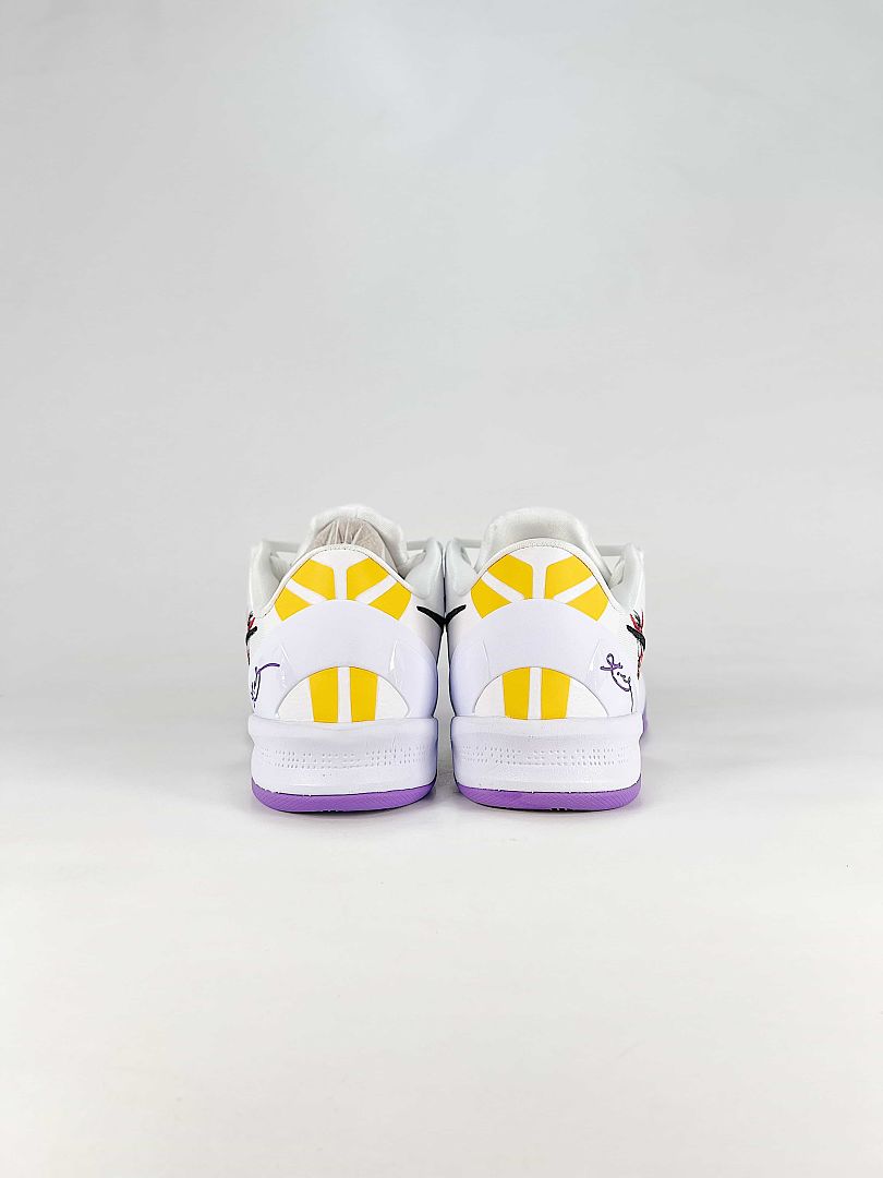 Nike Zoom Kobe 8 Protro HF2793-011 White Purple Multicolor Basketball Sneakers