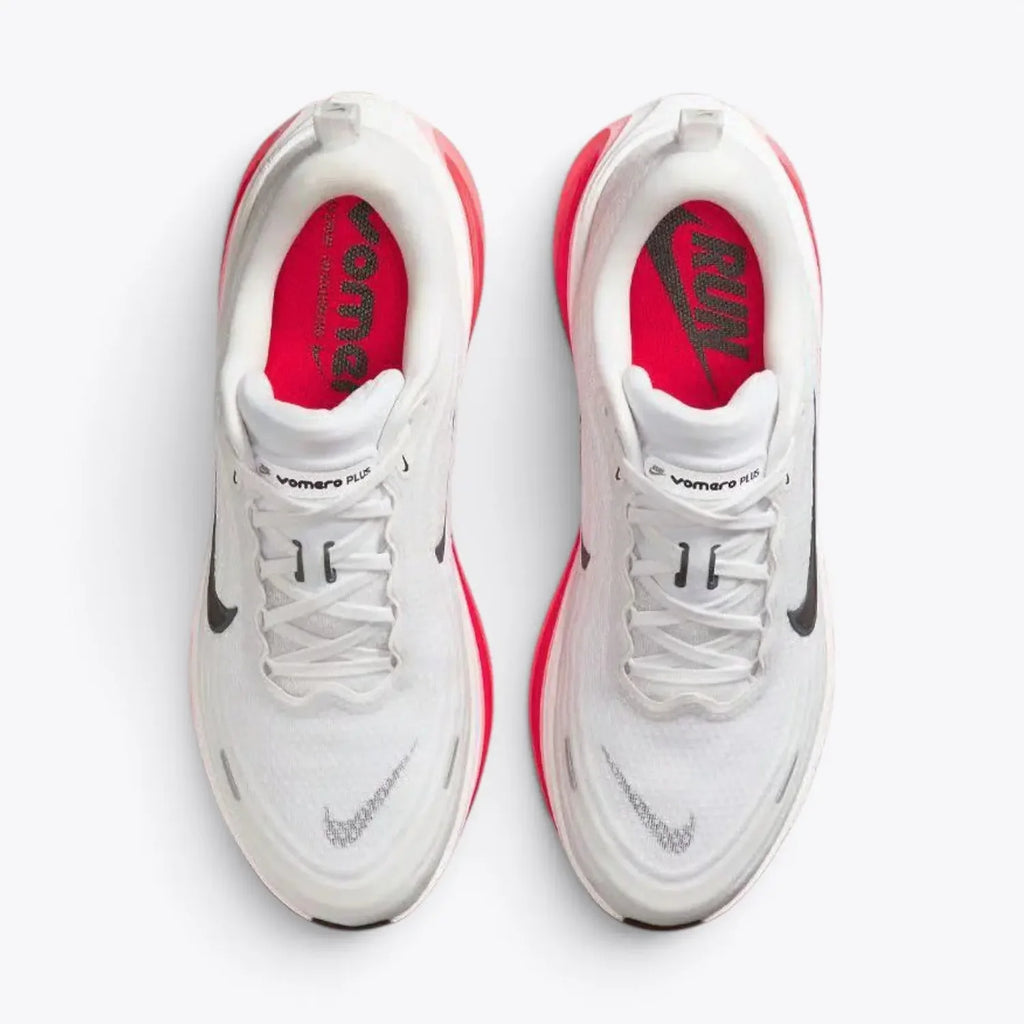 Nike Vomero Plus White Bright Crimson Running Shoes