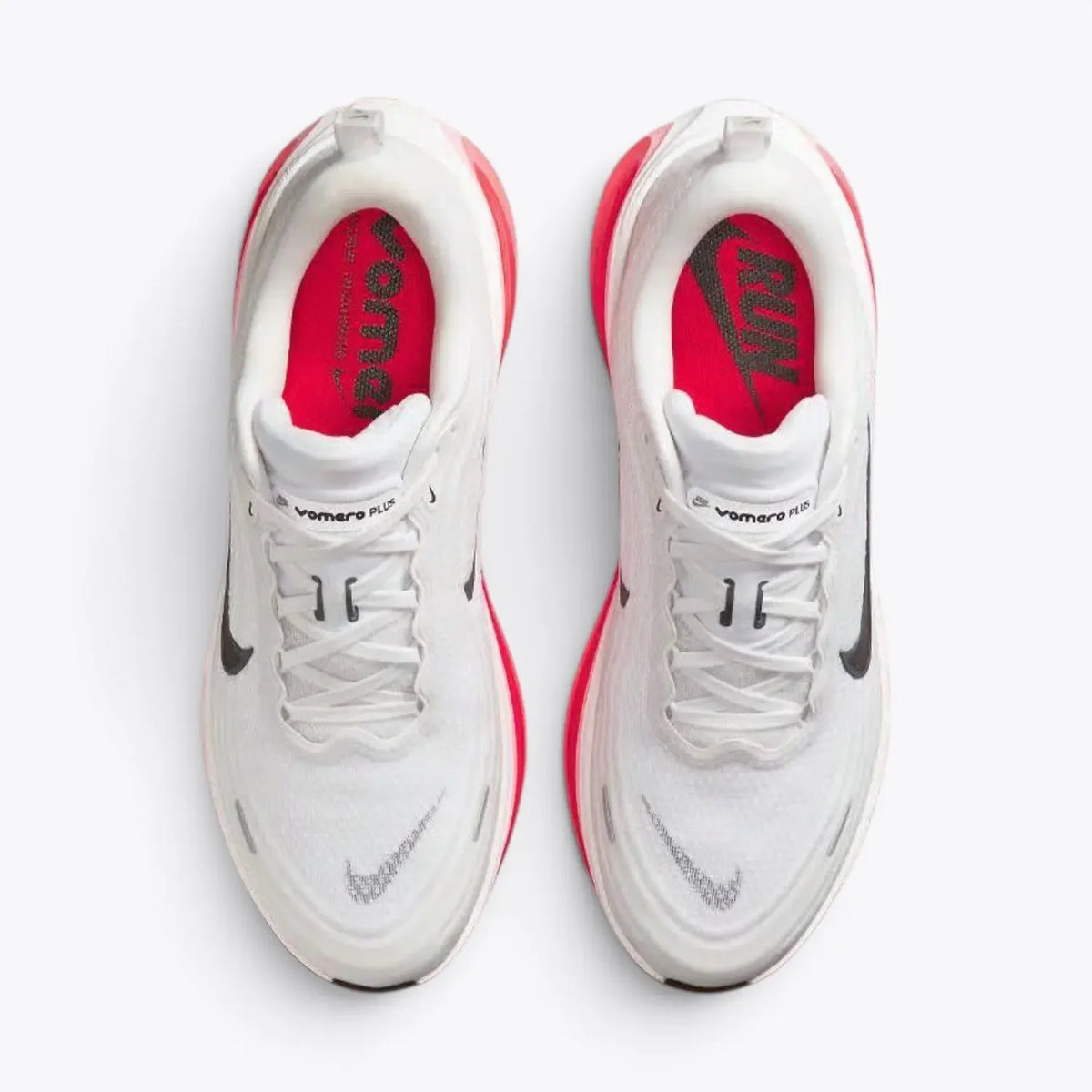 Nike Vomero Plus White Bright Crimson Running Shoes