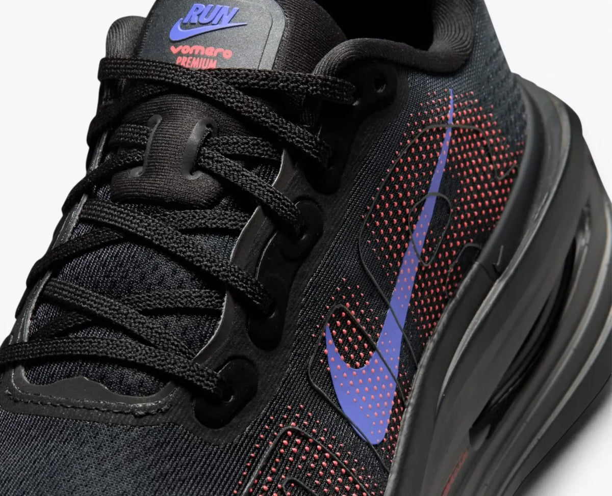 Nike Vomero Premium Black Sapphire Hot Lava Rose Running Shoes