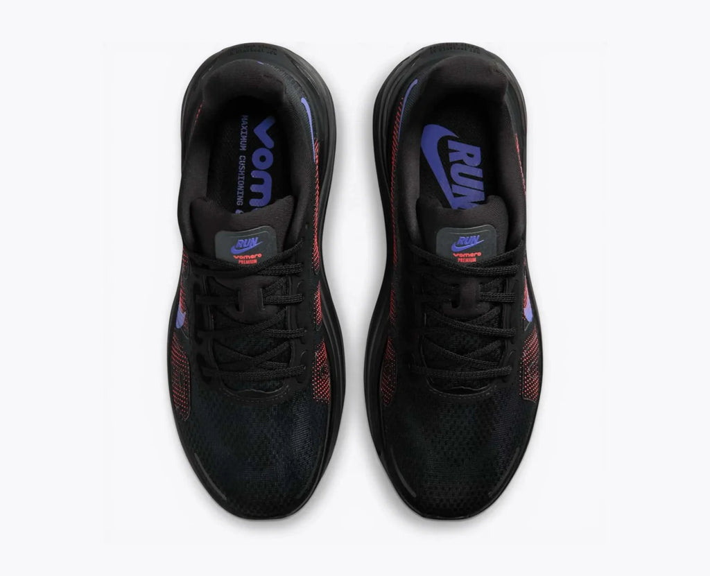 Nike Vomero Premium Black Sapphire Hot Lava Rose Running Shoes