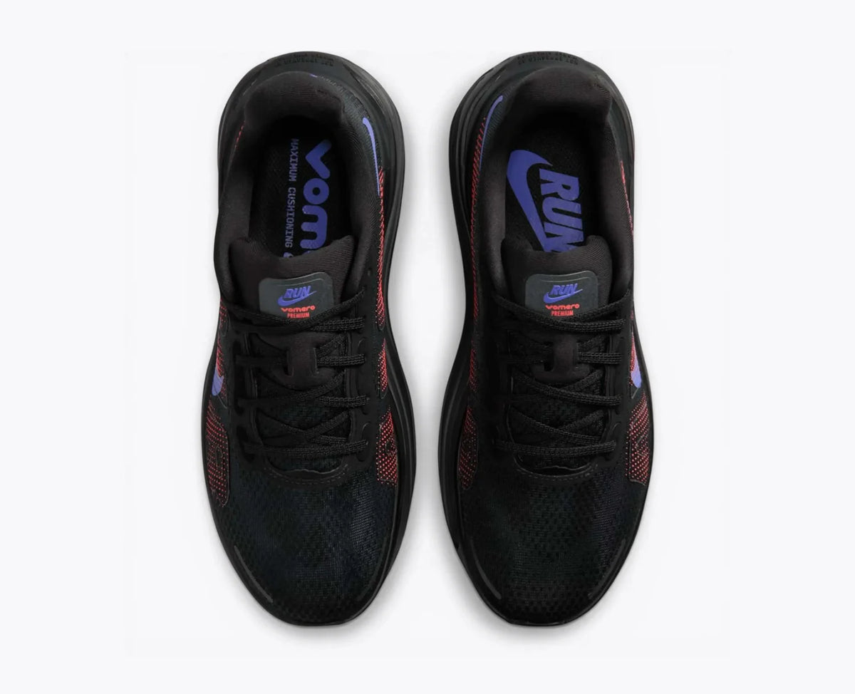 Nike Vomero Premium Black Sapphire Hot Lava Rose Running Shoes
