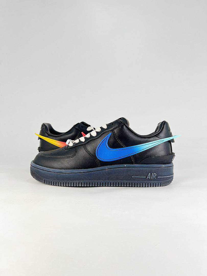 AMBUSH x Nike Air Force 1 Low Black Blue Coral Air Sneakers