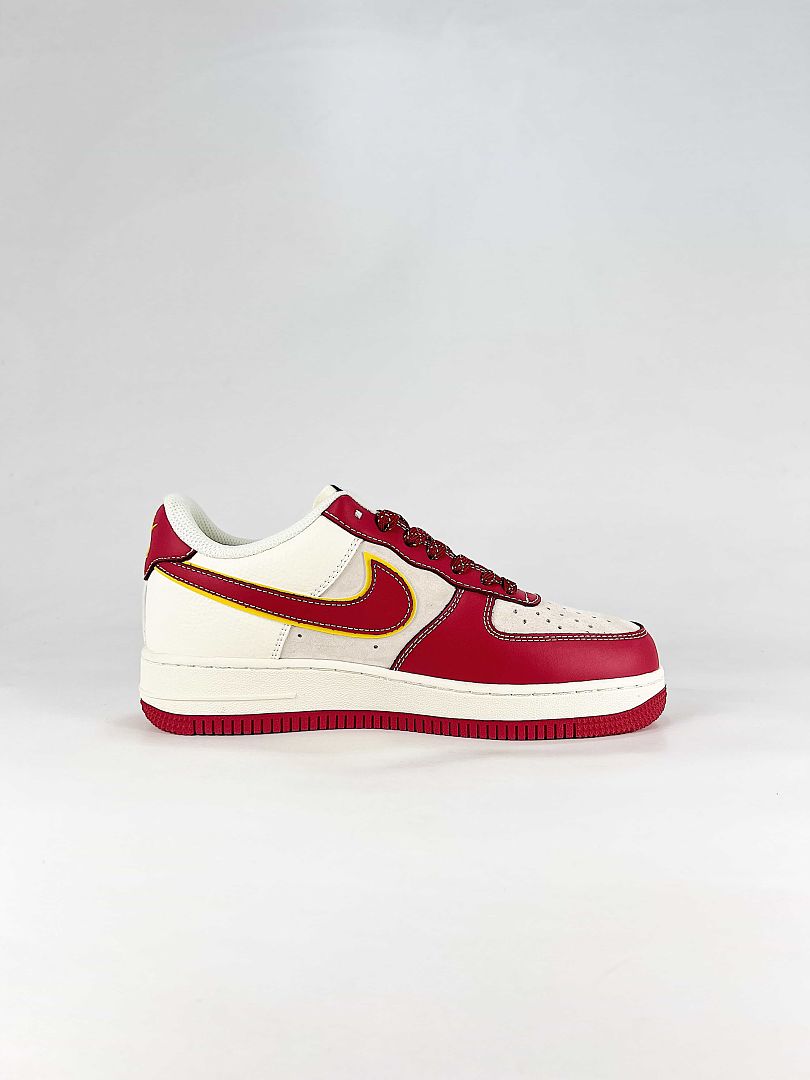 Nike Air Force 1 07 Low CS5288-050 Graphic Detail Sneakers Cream White Black