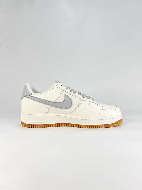 Nike Air Force 1 07 Low DN9688-122 Graphic Logo Detail Sneakers Sail Gray Red Gum
