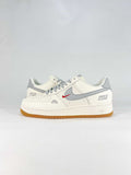 Nike Air Force 1 07 Low DN9688-122 Graphic Logo Detail Sneakers Sail Gray Red Gum