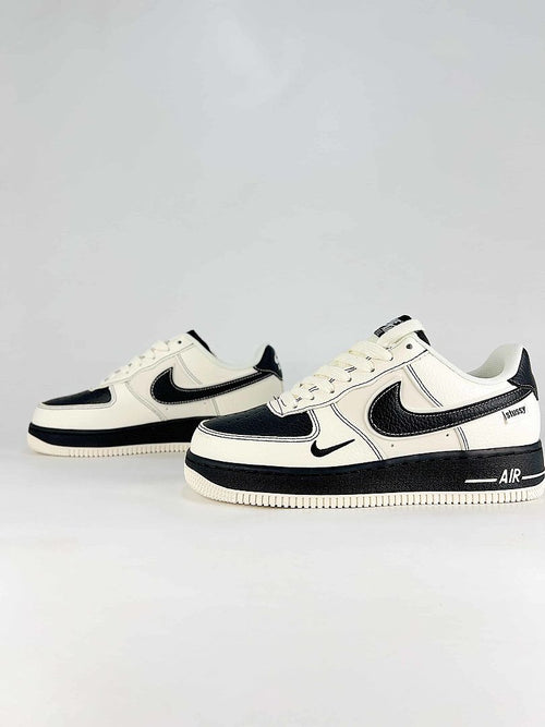 Nike Air Force 1 07 Low DN9688-147 Stussy Double Swoosh Graphic Detail Sneakers White Black