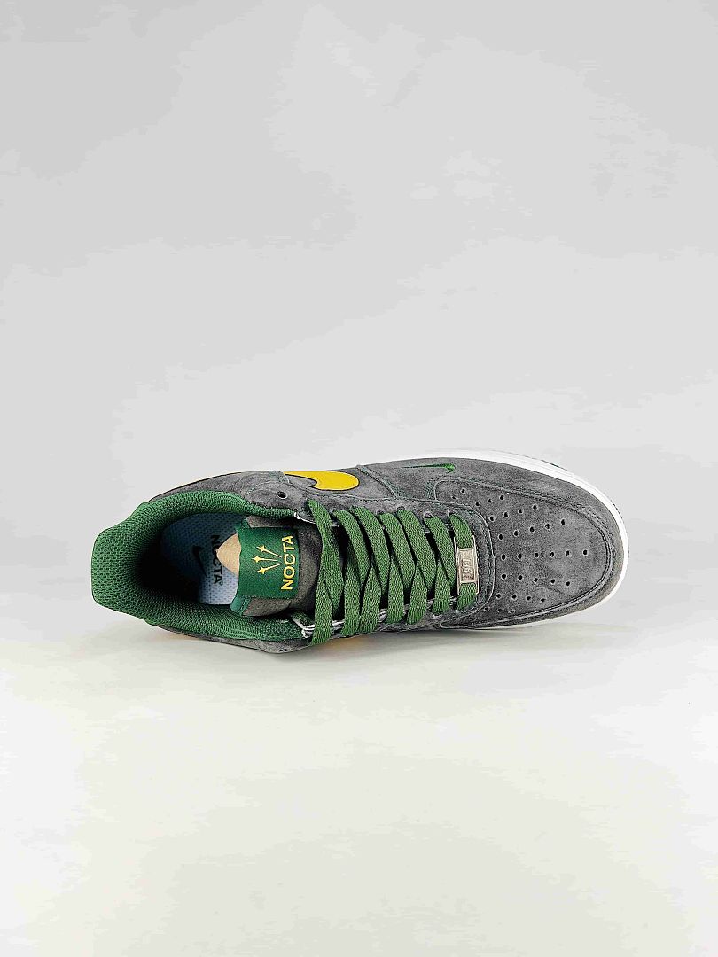 NOCTA x Nike Air Force 1 Low Grey Green Yellow Air Sneakers