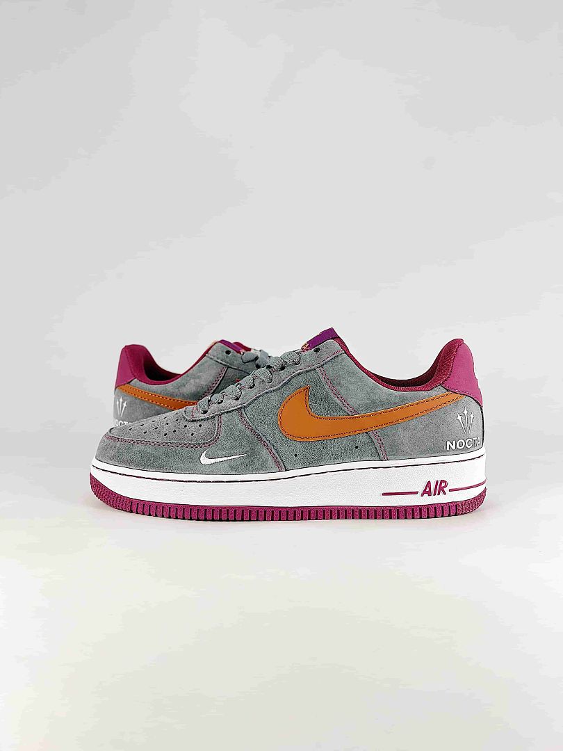 NOCTA x Nike Air Force 1 Low Grey Orange Pink Air Sneakers