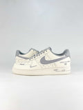Louis Vuitton x Nike Air Force 1 Low White Grey Air Sneakers