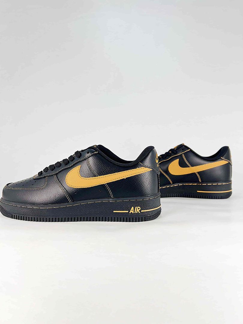 Nike Air Force 1 07 Low HQ2037-003 Stussy Graphic Detail Sneakers Black