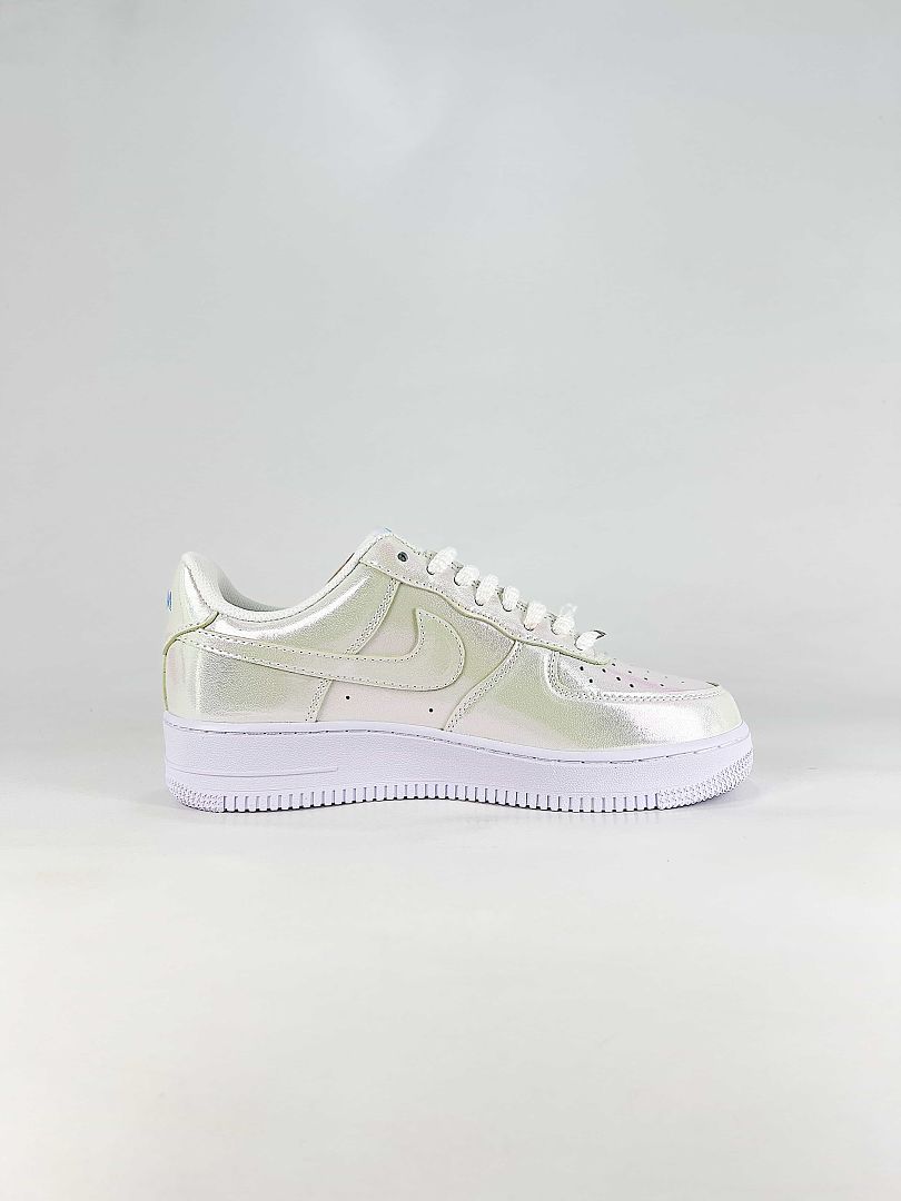 Nike Air Force 1 Low White Silver 12 AM Air Sneakers