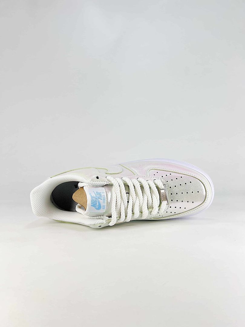 Nike Air Force 1 Low White Silver 12 AM Air Sneakers