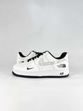 Nike x The North Face Air Force 1 07 Low LD1999-035 Graphic Sneakers White Black Gray