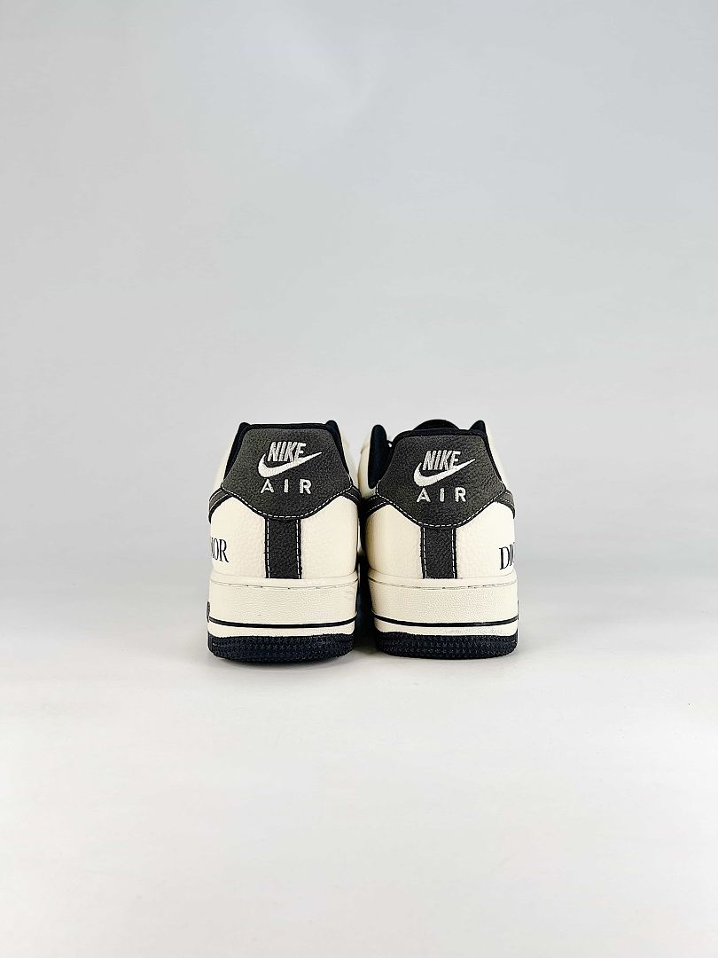 Dior x Nike Air Force 1 Low White Black Christian Dior Air Sneakers