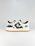 Nike x Louis Vuitton Air Force 1 07 Low WY0655-110 Monogram Graphic Sneakers White Black Gum