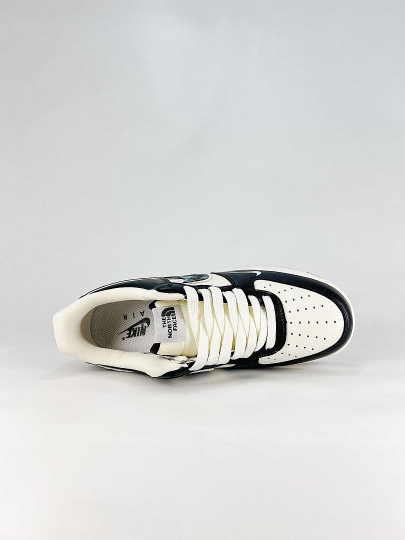 Nike x The North Face Air Force 1 07 Low WY0655-114 Graphic Sneakers Black White Gray