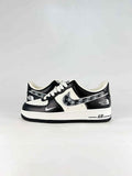 Nike x The North Face Air Force 1 07 Low WY0655-114 Graphic Sneakers Black White Gray
