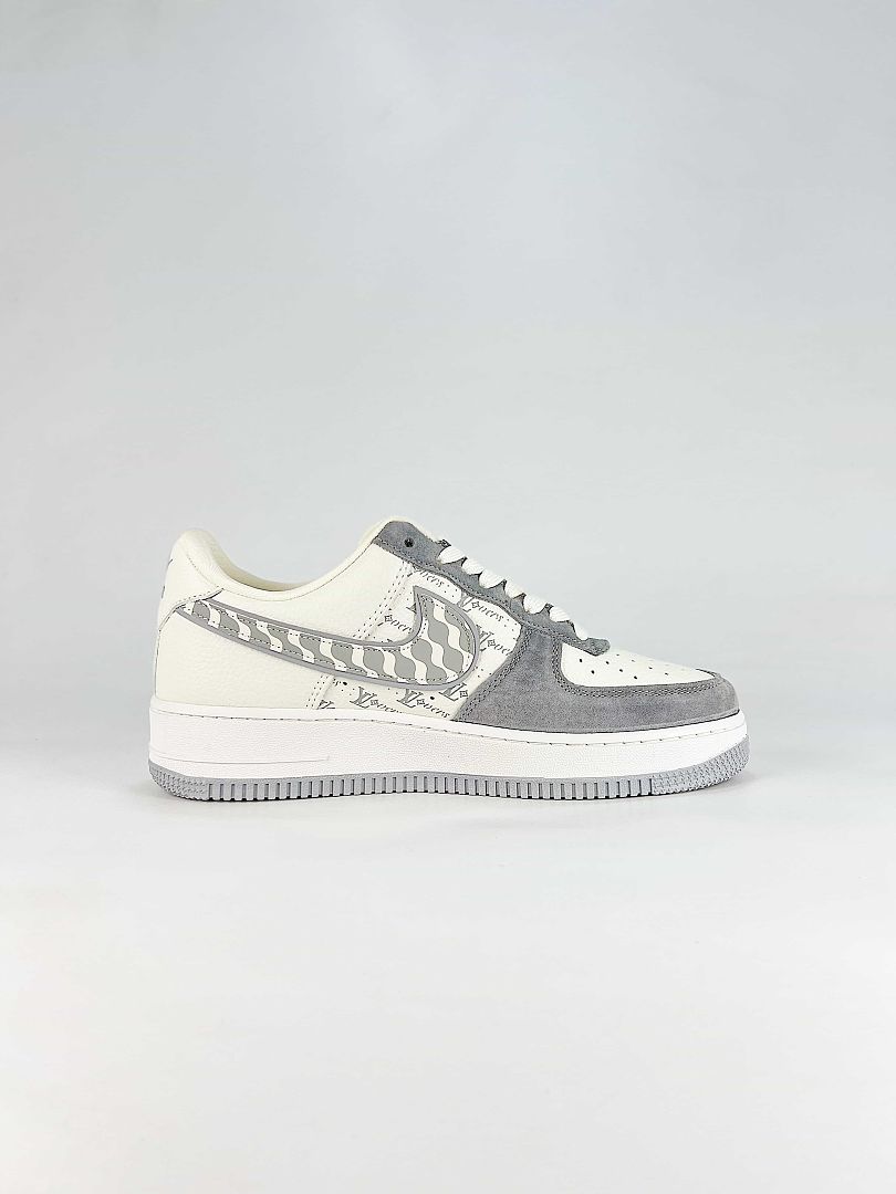 Nike Air Force 1 '07 Low x Louis Vuitton White Grey Sneakers
