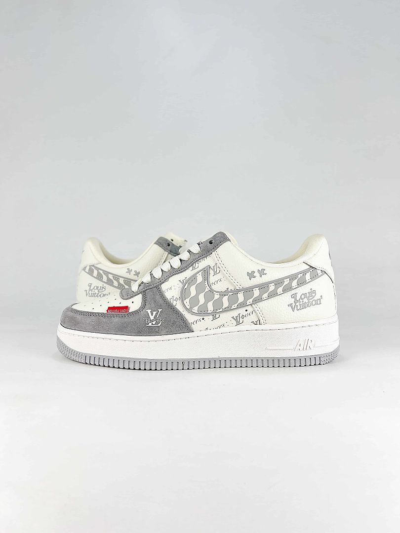 Nike Air Force 1 '07 Low x Louis Vuitton White Grey Sneakers