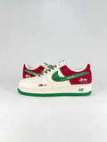Nike Air Force 1 07 Low XD9314-615 Stussy Graphic Sneakers Red White Green
