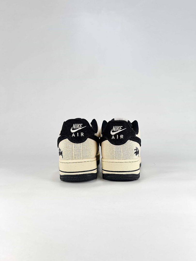 Nike Air Force 1 07 Low XX3168-153 Stussy Graphic Sneakers Cream Black
