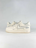 Nike x Supreme Air Force 1 07 Low XX3168-193 Logo Detail Sneakers Cream White Gray
