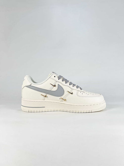 Nike Air Force 1 '07 Low DN9688-128 White Grey Metallic Sneakers