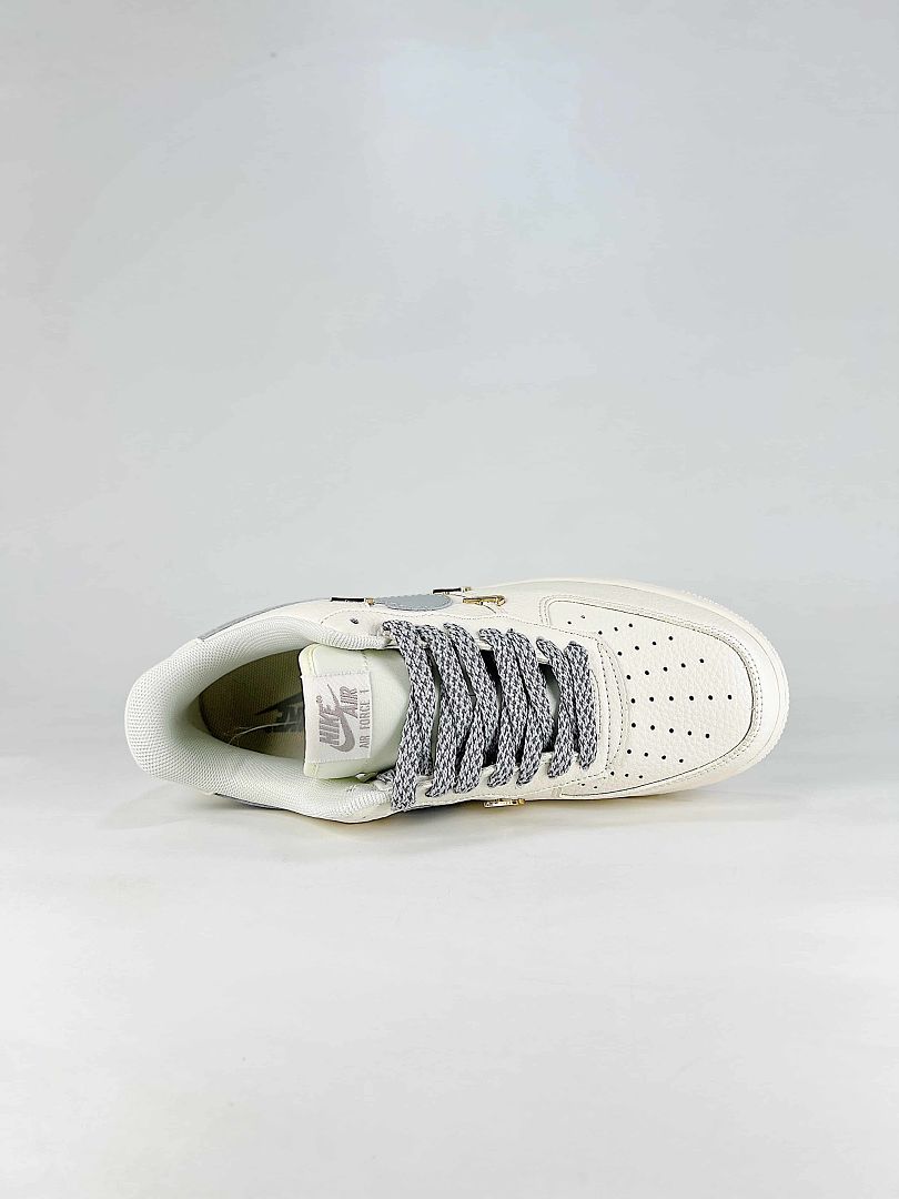 Nike Air Force 1 '07 Low DN9688-128 White Grey Metallic Sneakers