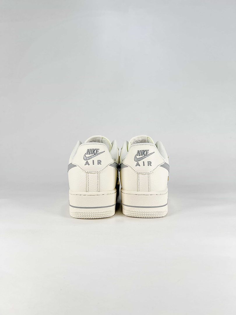 Nike Air Force 1 '07 Low DN9688-128 White Grey Metallic Sneakers